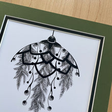 Load image into Gallery viewer, 9in x 9in Custom '2021 Christmas Print' Mat