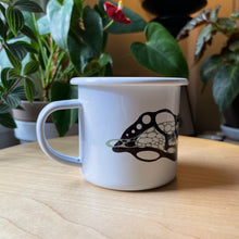Load image into Gallery viewer, Green Moss Enamel Ware Mug + Candle