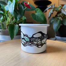 Load image into Gallery viewer, Green Moss Enamel Ware Mug + Candle