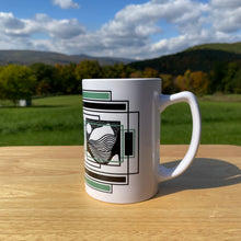Load image into Gallery viewer, Green Triptych 14oz Mug
